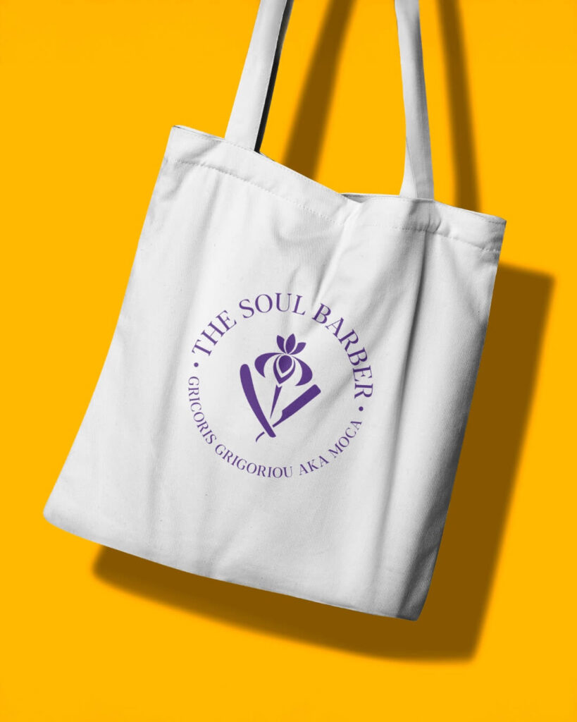 The-soul-barber-branding-by-Athena-Angelo-Design-Studio-logo-tote-bag